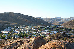A view of Springbok from "Klipkoppie"