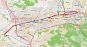Trams in Sarajevo map