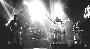Atheist Rap performing live in 2007