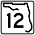 State Road 12 marker