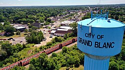 Water tower overlooking Grand Blanc