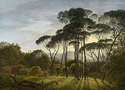 Italian Landscape with Umbrella Pines, 1807. Rijksmuseum