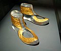 golden shoes ornaments