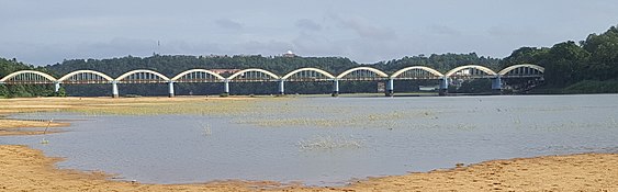 The panoramic view of a bridge