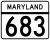 Maryland Route 683 marker