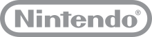 Nintendo's logotype, in gray.