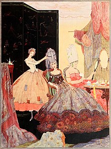 The stepsisters, illustration in The fairy tales of Charles Perrault by Harry Clarke, 1922