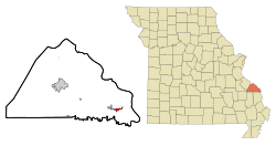 Location of Altenburg, Missouri