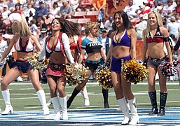 Cheerleaders from each team at the 2006 Pro Bowl.