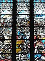 Battle of Auray in the glass window of the Church of Notre-Dame-de-Bonne-Nouvelle, Rennes
