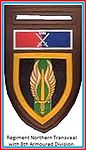 SADF 8 South African Armoured Division Regiment Northern Transvaal Flash