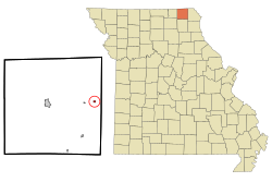 Location of Granger, Missouri