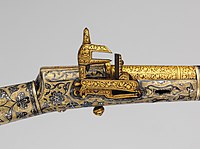 Flintlock gun, Kubachi, Dagestan, 1800–1850, also with silver and gold