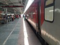 12273 Howrah-New Delhi Duronto Express standing on platform 3 of Jasidih Junction railway station