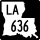 Louisiana Highway 636 marker