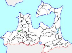 Location of Morita in Aomori Prefecture