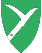 Coat of arms of Fet Municipality (1986-2019)