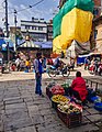 Fruits vendor in Ason, Kathmandu