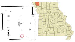 Location of Barnard, Missouri