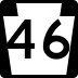Pennsylvania Route 46 marker
