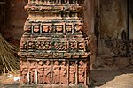 Terracotta work in the Shiva temple