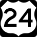 US Highway 24 marker