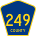 State Road 249 and County Road 249 marker