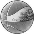 One Litas coin for EuroBasket 2011