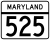 Maryland Route 525 marker