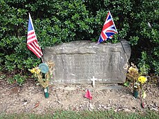 Common grave memorial stone on the Brandywine battlefield, Birmingham Friends Burial Grounds.