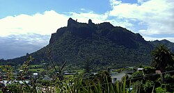 Photograph of Taurikura and Mt Manaia