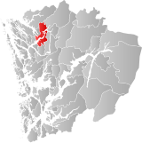 Hosanger within Hordaland