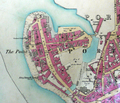 A map of the point in the second half of the 19th century