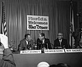 Image 31Walt Disney (left) with his brother Roy O. Disney (right) and then Governor of Florida W. Haydon Burns (center) on November 15, 1965, publicly announcing the creation of Disney World (from Walt Disney World)