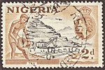 Depicting tin mining in Nigeria, 1953
