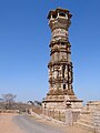 A recent photo of the tower standing tall in Chittor