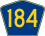 Highway 184 marker