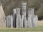 Rodnover idols in Břeclav, South Moravian Region