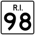 Route 98 marker