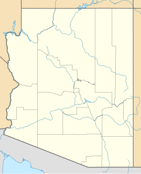 Map showing the location of Sedona Wetlands Preserve
