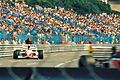 Aguri Suzuki driving for Footwork at the 1992 Monaco Grand Prix.