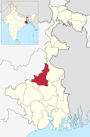 Location of Birbhum in West Bengal