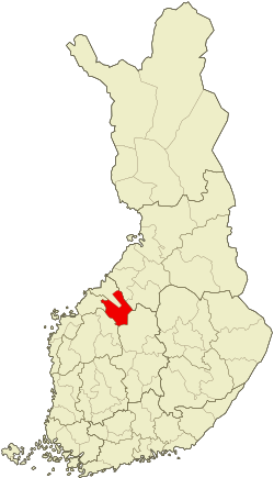 Location of Kaustinen sub-region
