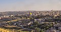 View of the Old City of Jerusalem as seen from Mount Scopus
