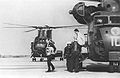 Ambassador Dean steps off an HMH-462 CH-53 at U-Tapao on the afternoon of 12 April