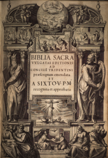 Frontispiece of the Sixtine Vulgate