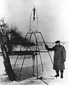 Image 4Robert Goddard and his rocket, 1926 (from 1920s)