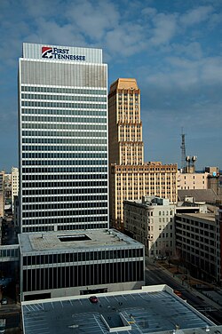 A picture of the First Horizon Bank Tower