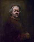 Self-Portrait at the Age of 63 (1669, the year he died) at National Gallery in London