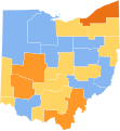 1840 United States presidential election in Ohio by congressional district